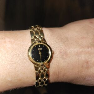 Gold and Black Watch